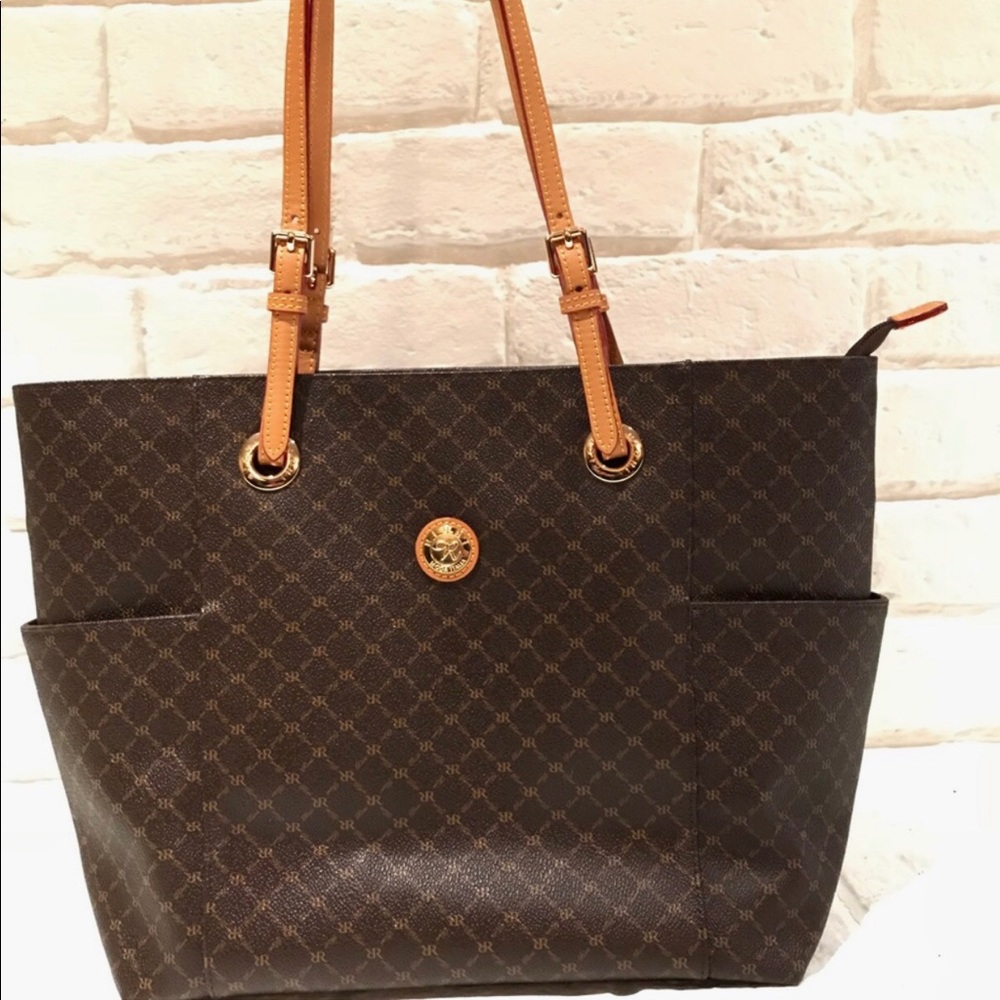 Roini Brown Saddle Tote